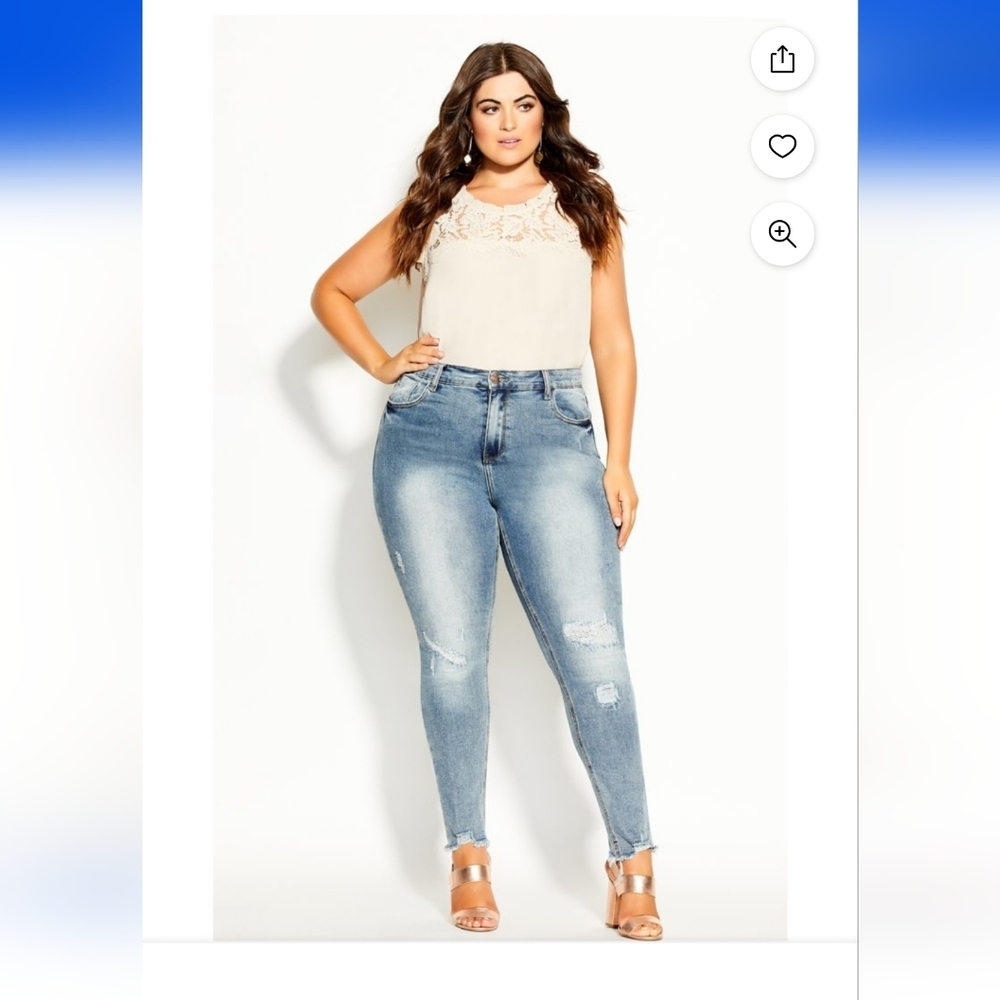 Like new City Chic 18s Asha Skinny Jeans